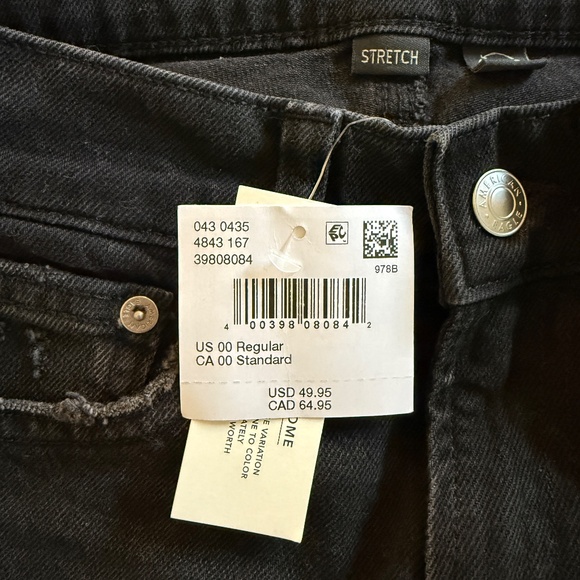 American Eagle Super High Rise Ankle Jeans 00 24W - Picture 5 of 7